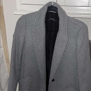 Zara Basic Peacoat (Color Gray)